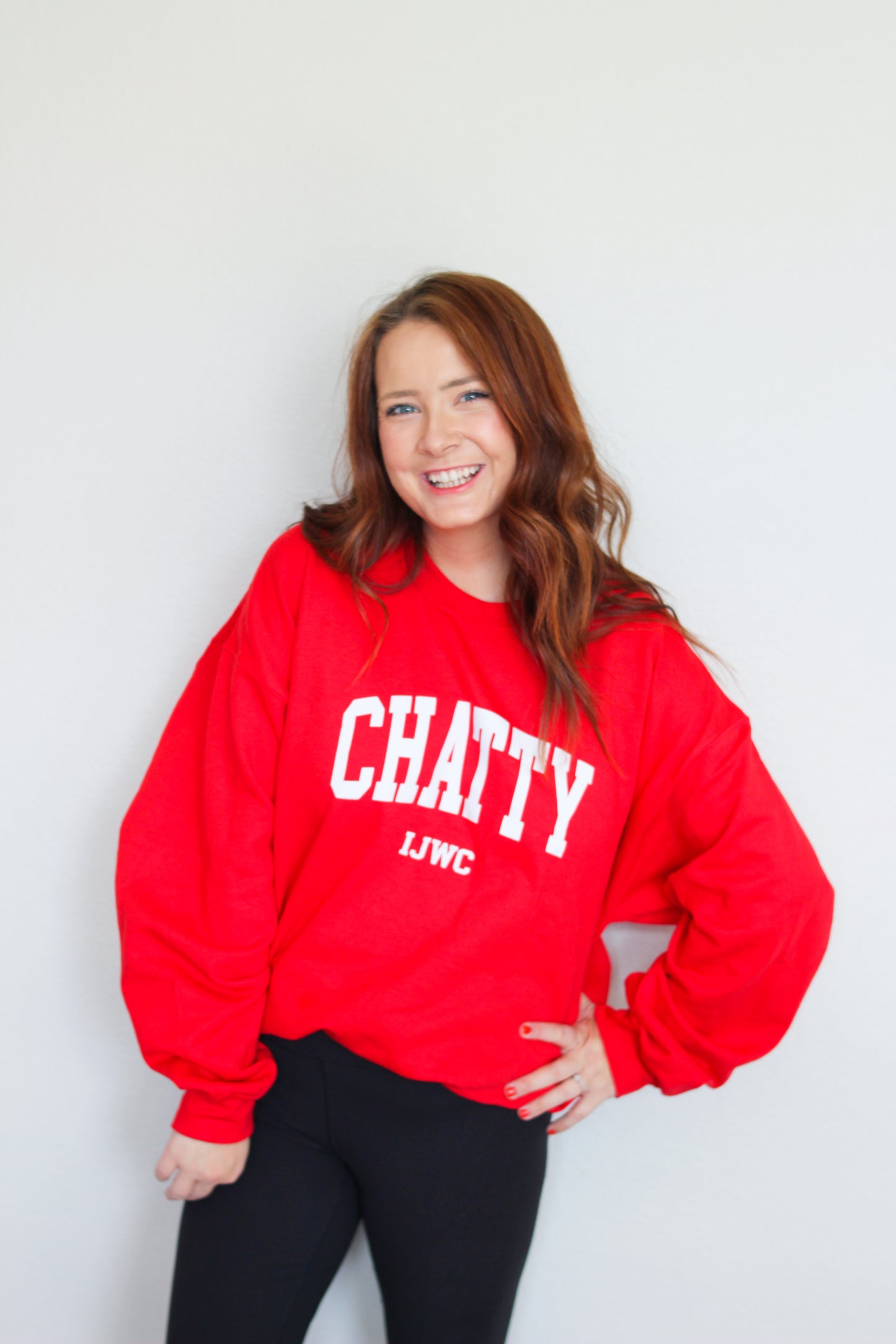 Red “Chatty” Sweatshirt